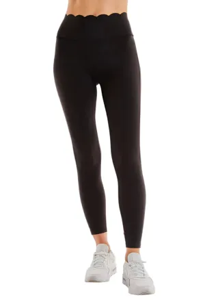 Noli Rüschenbund-Legging Schwarz