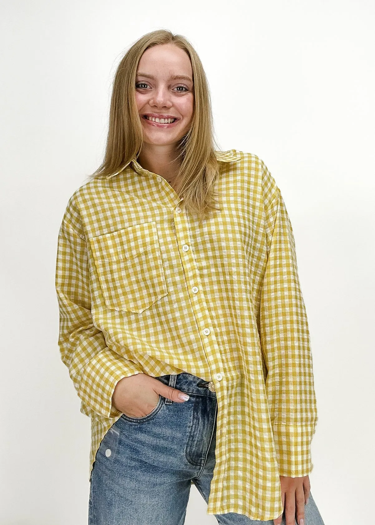 Nova Button-Down-Bluse