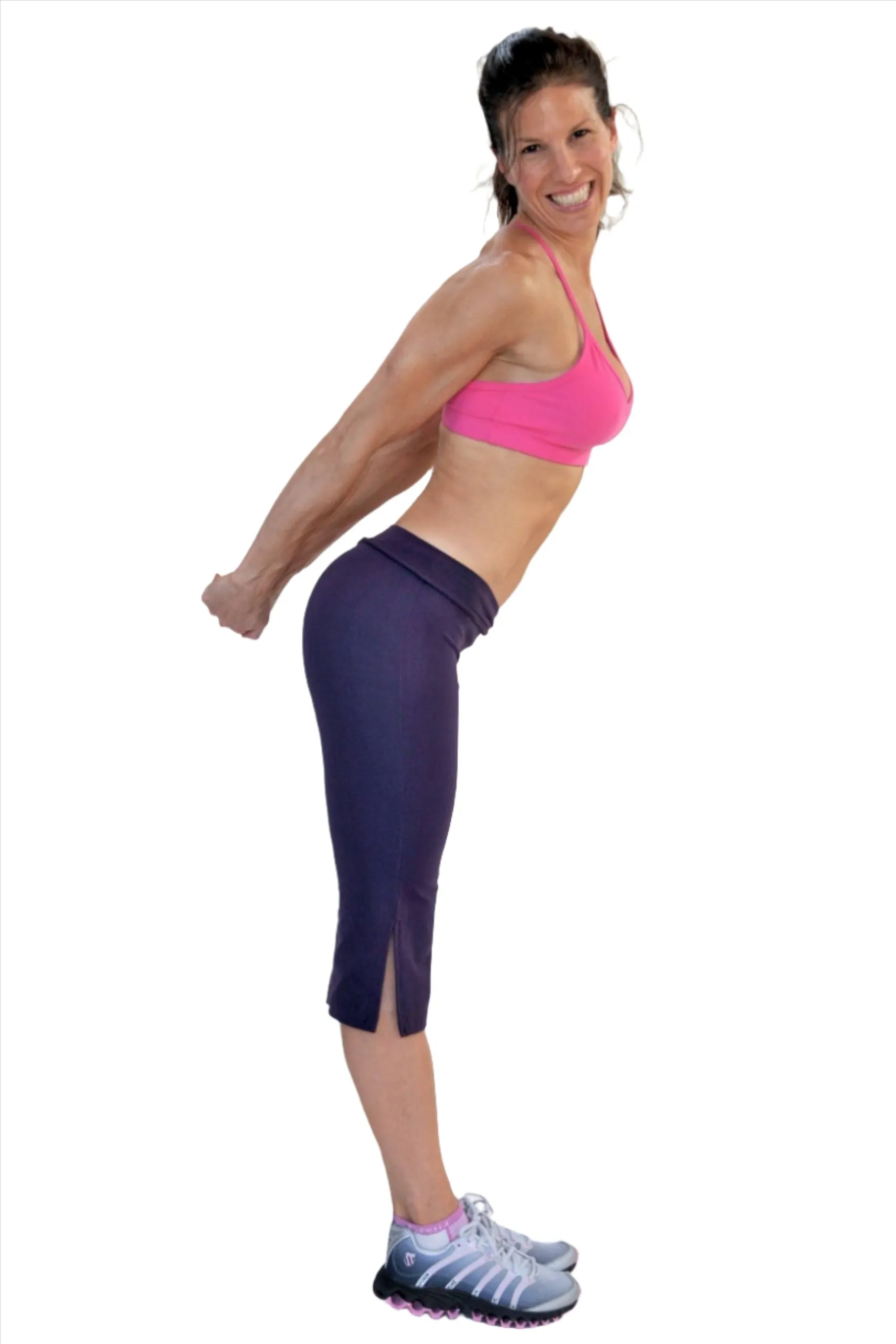 One Step Ahead Brushed Supplex Weite V-Ausschnitt Capri 295