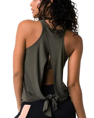 Onzie Hot Yoga 3109 Rückentieftes Tanktop S-M-L Sepia