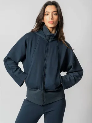 Bio-Baumwoll Kapuzenjacke | Marineblau
