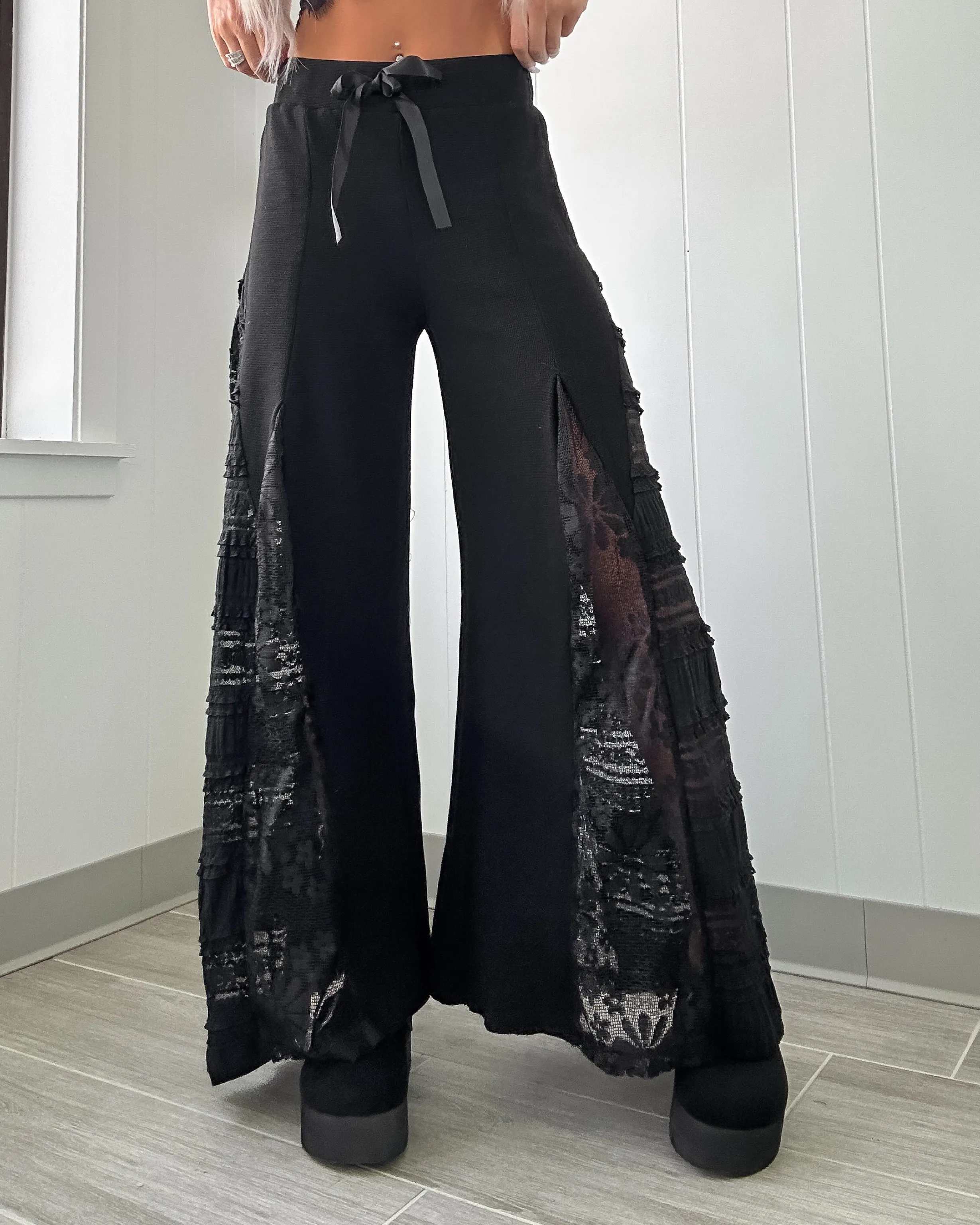Paris Love Spitzenhose - Schwarz