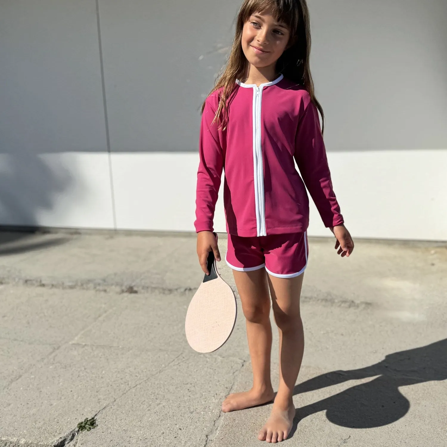 Petit Crabe Mulberry Etoile Reißverschluss UV-Badehemd Langarm