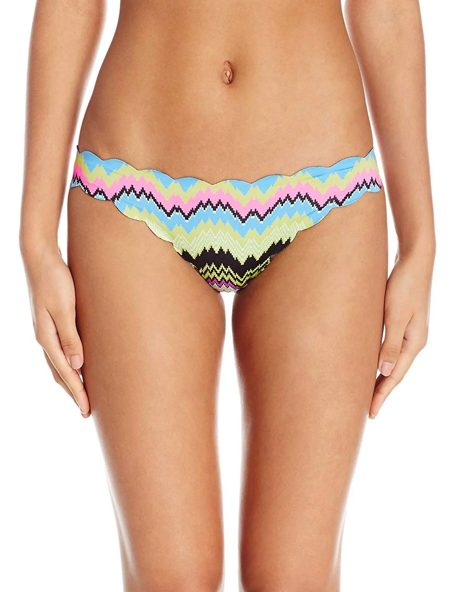 Pilyq Damen Clara Reversibel zu Schwarz Nahtloser Bikini-Bottom Badeanzug Mehrfarbig