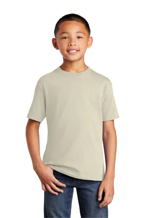 Port & Company Youth Core Short Sleeve Crewneck T-Shirt - Natural