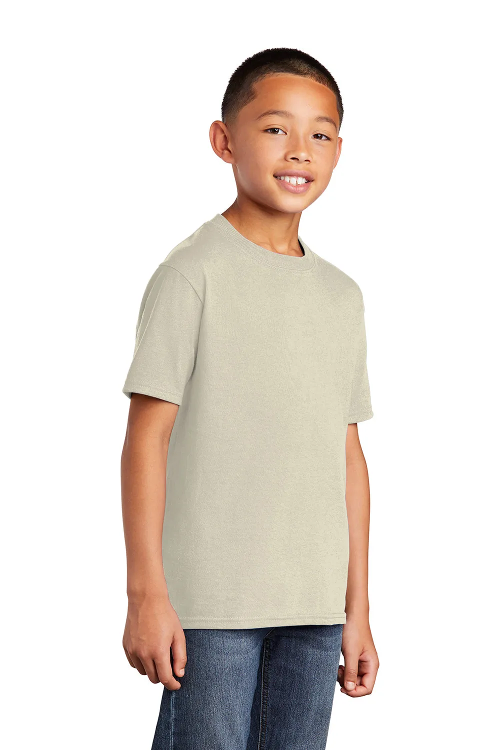 Port & Company Jugend Basic Kurzarm T-Shirt - Natur