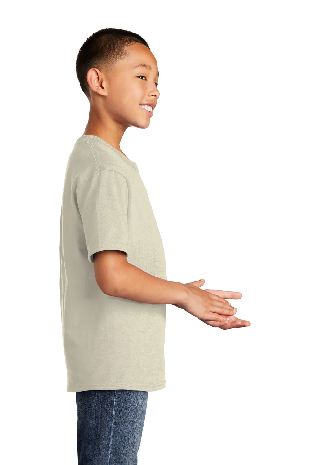 Port & Company Jugend Basic Kurzarm T-Shirt - Natur