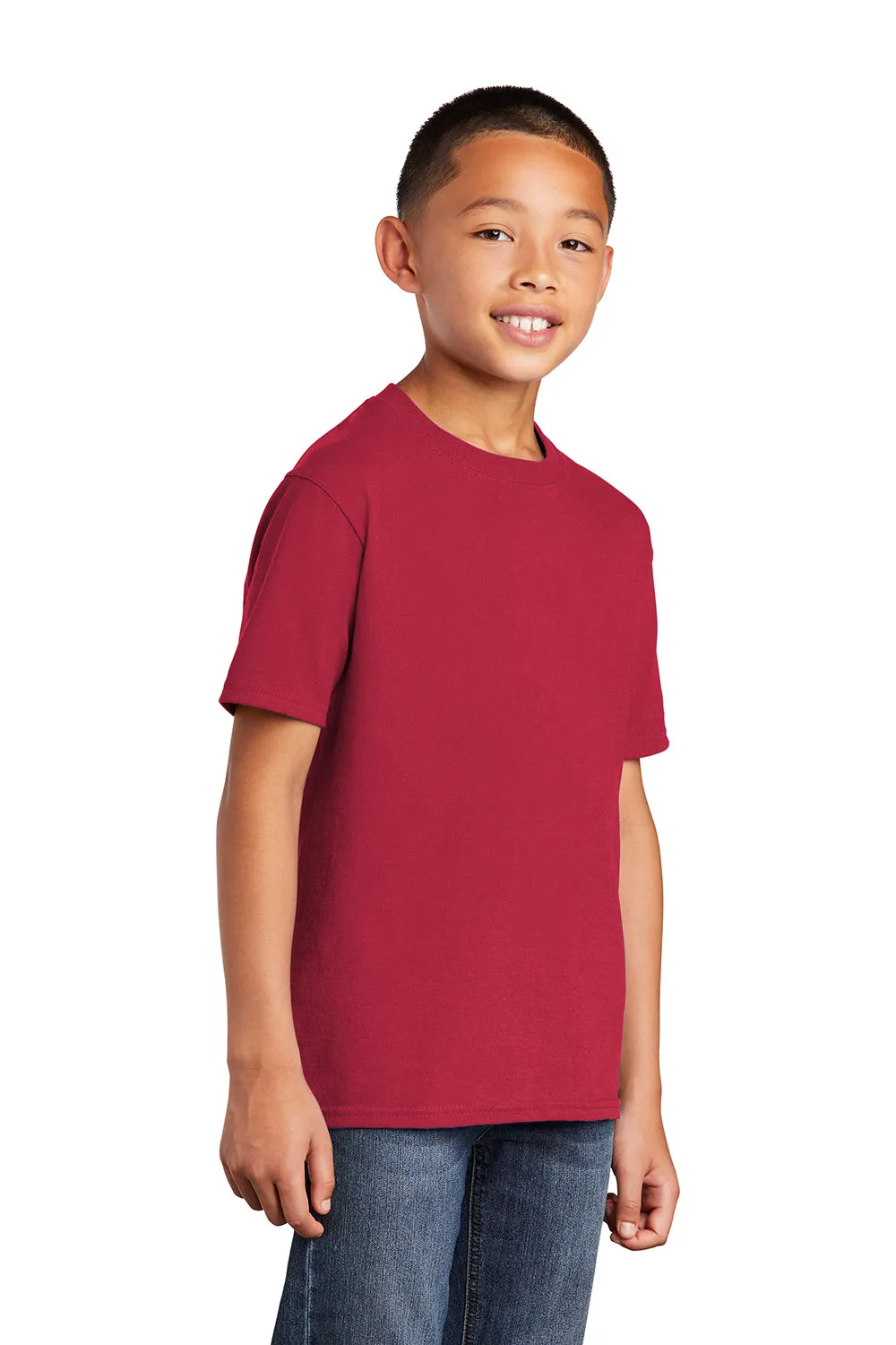 Port & Company Jugend Basic Kurzarm T-Shirt - Rot