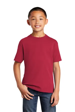 Port & Company Youth Core Short Sleeve Crewneck T-Shirt - Red