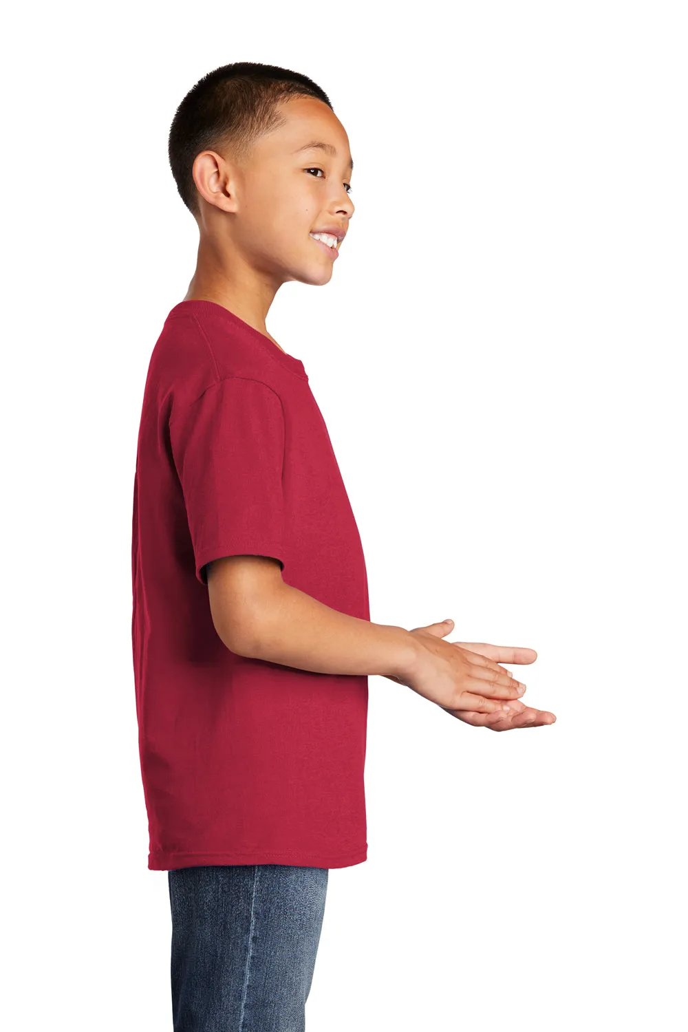 Port & Company Jugend Basic Kurzarm T-Shirt - Rot