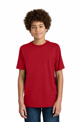 Port & Company Youth CVC Short Sleeve Crewneck T-Shirt - Red