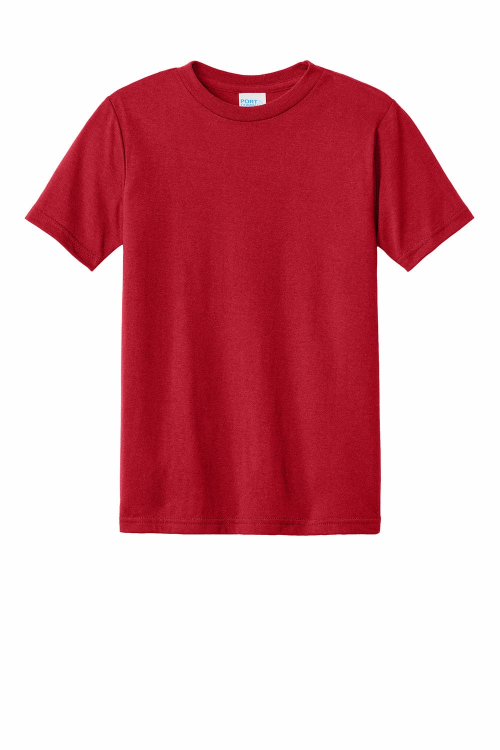 Port & Company Youth CVC Short Sleeve Crewneck T-Shirt - Red