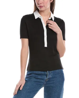 rag & bone Das Strick-Polohemd mit Knopfleiste