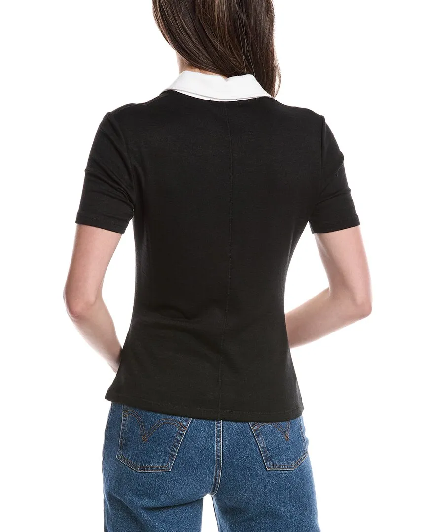 rag & bone Das Strick-Polohemd mit Knopfleiste
