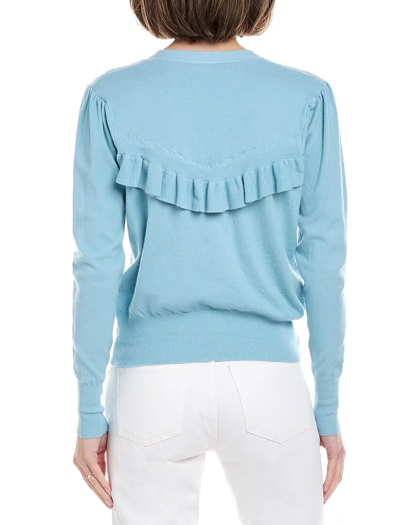 Regen   Rose Rüschen Cardigan