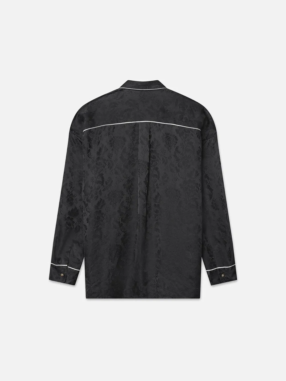 Ritz Damen-Pyjama-Hemd -- Schwarz Multicolor