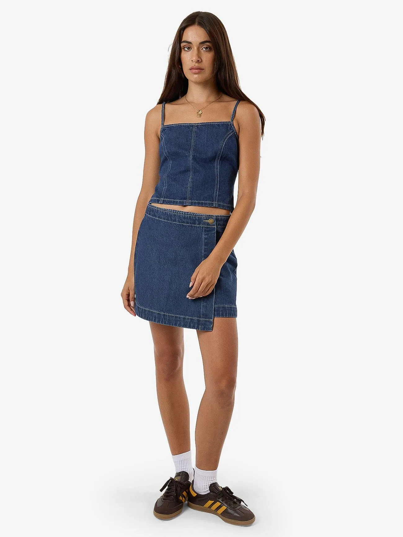 Rory Denim Top - Union Blau