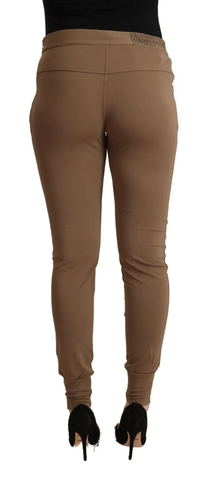 Scervino Street Viskose Mid-Waist Slim Tape Damenhose