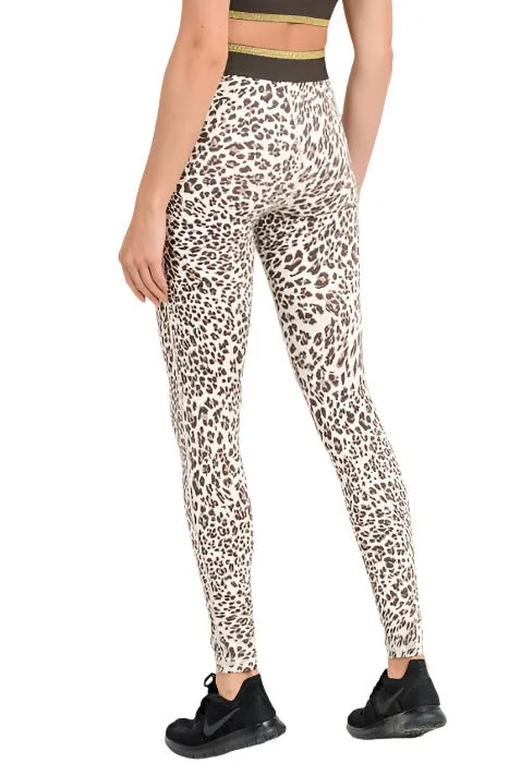 Schneejaguar Goldstreifen-Band Leggings APH2495