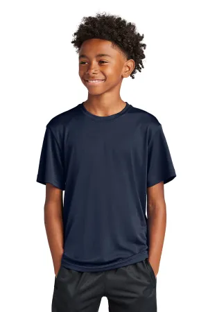 Sport-Tek Youth Competitor Moisture Wicking Short Sleeve Crewneck T-Shirt - True Navy Blue