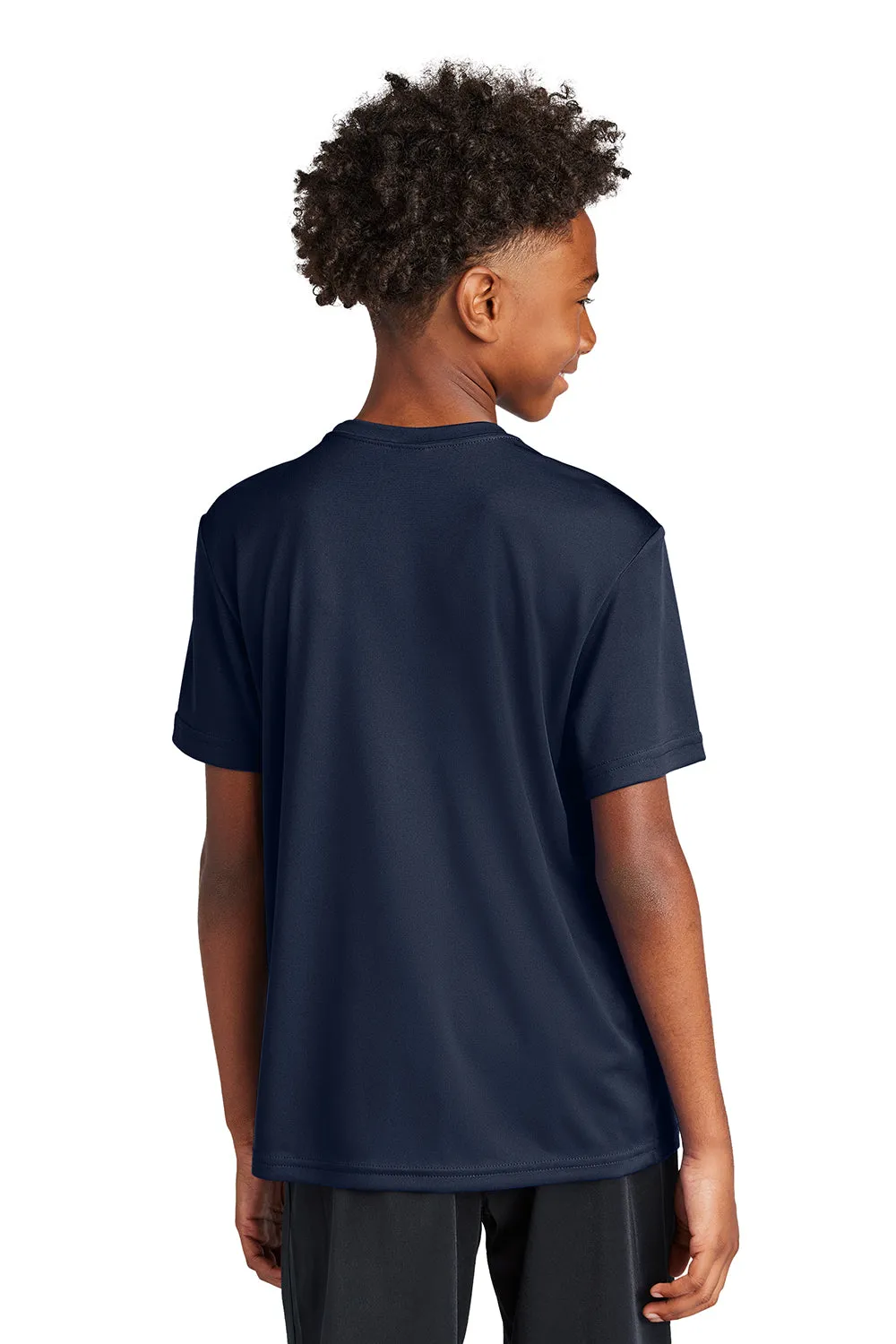 Sport-Tek Jugend Competitor Feuchtigkeitstransportierendes Kurzarm-Crewneck T-Shirt - Echt Marineblau