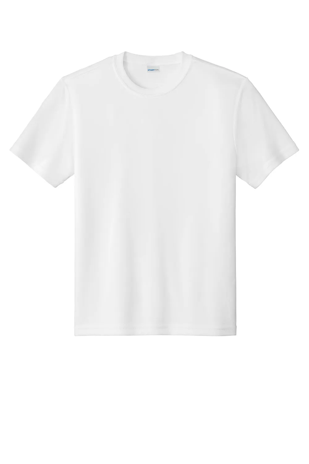 Sport-Tek Jugend Competitor Feuchtigkeitstransportierendes Kurzarm-Crewneck T-Shirt - Weiß