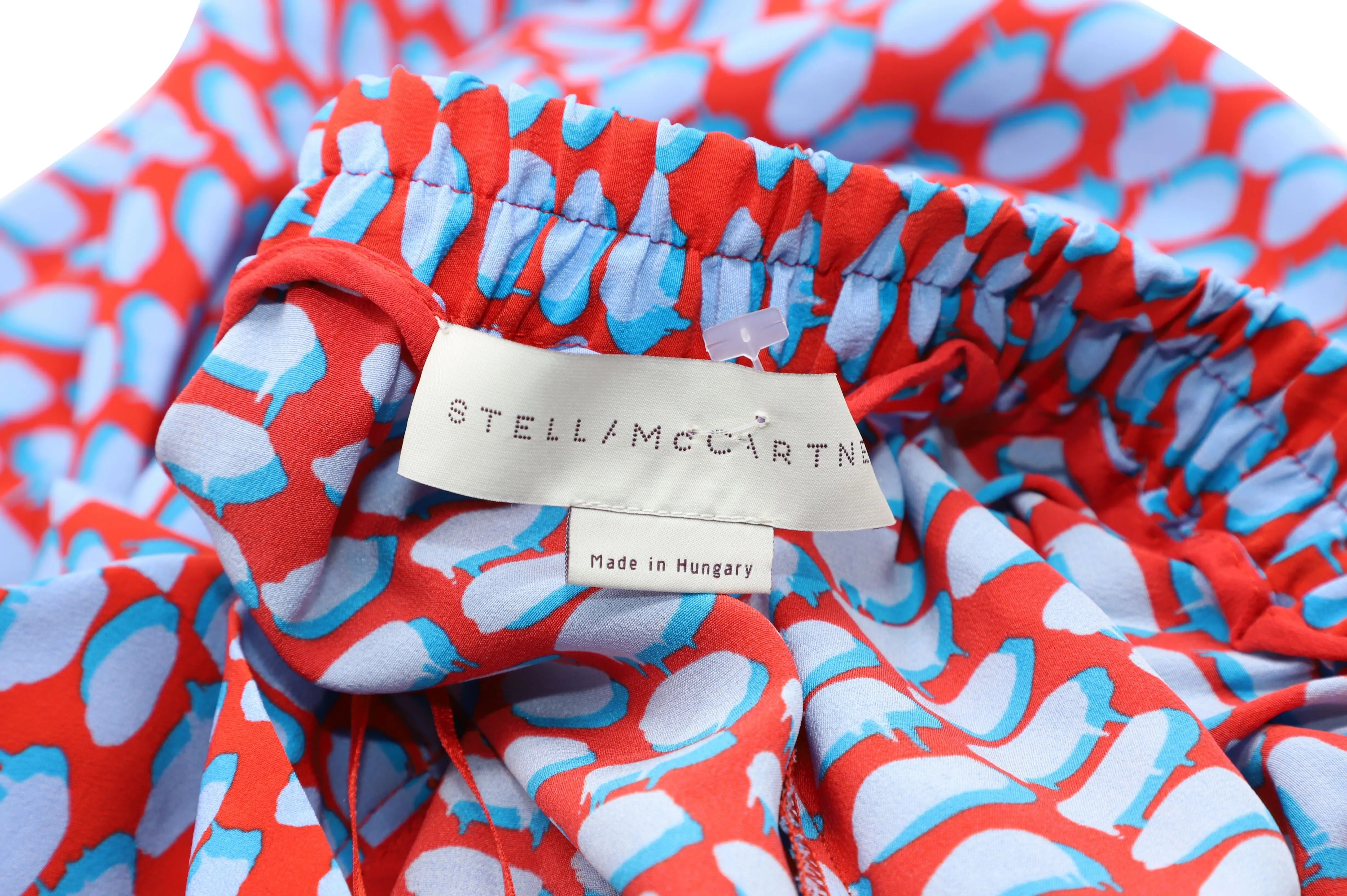 Stella McCartney Bedruckte Hose in Roter Baumwolle