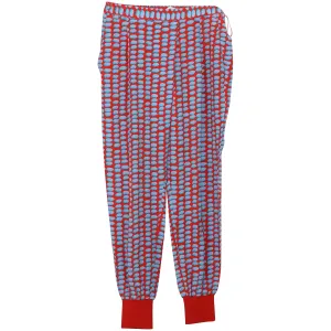 Stella McCartney Bedruckte Hose in Roter Baumwolle