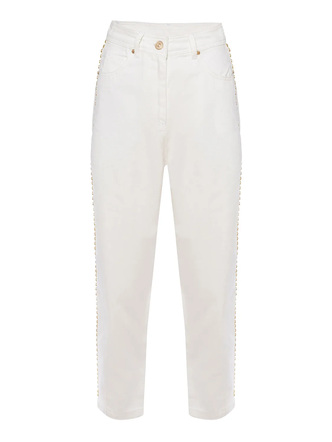 Besetzte Mom Jeanshose