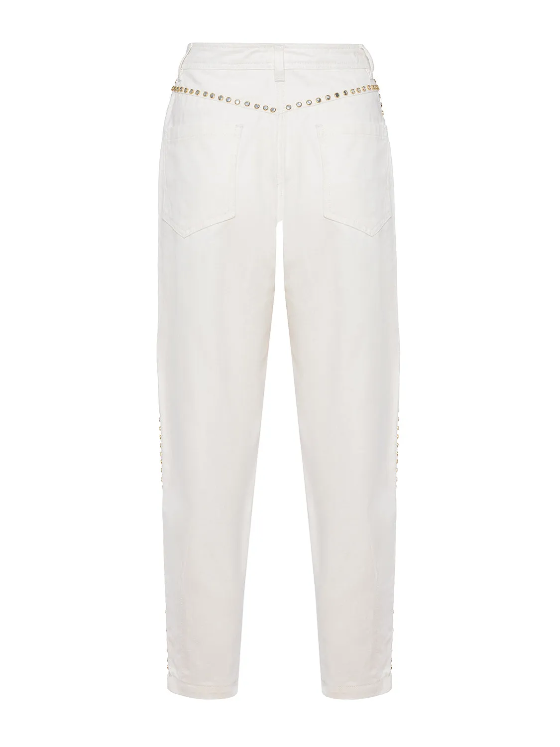 Besetzte Mom Jeanshose