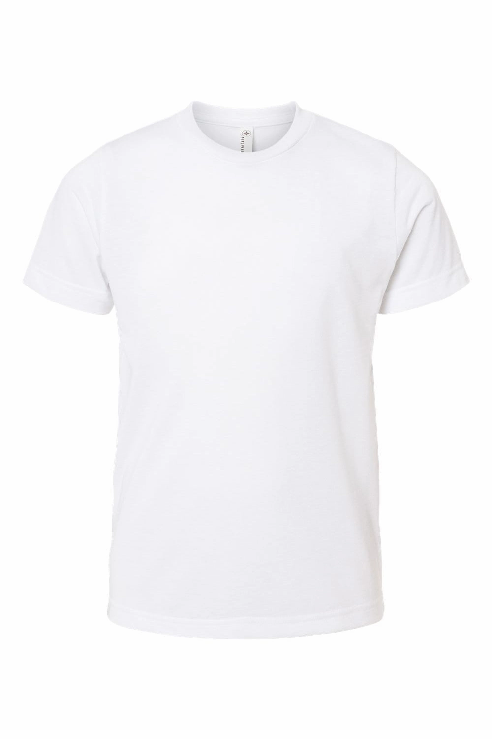 Sublivie Youth Sublimation Moisture Wicking Short Sleeve Crewneck T-Shirt - White