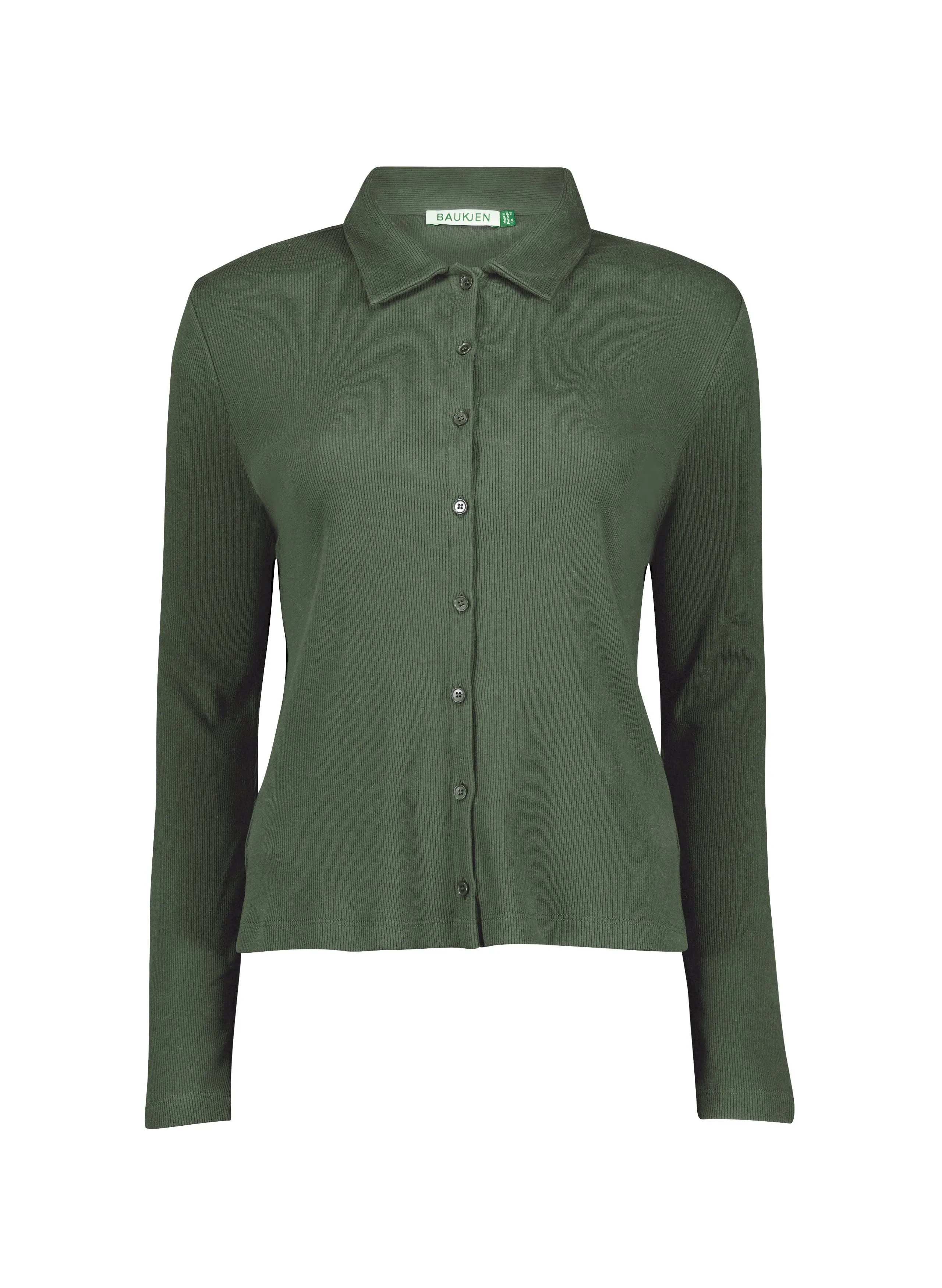 Susan Bio-Baumwolle Knopfleiste Bluse | Hell Khaki