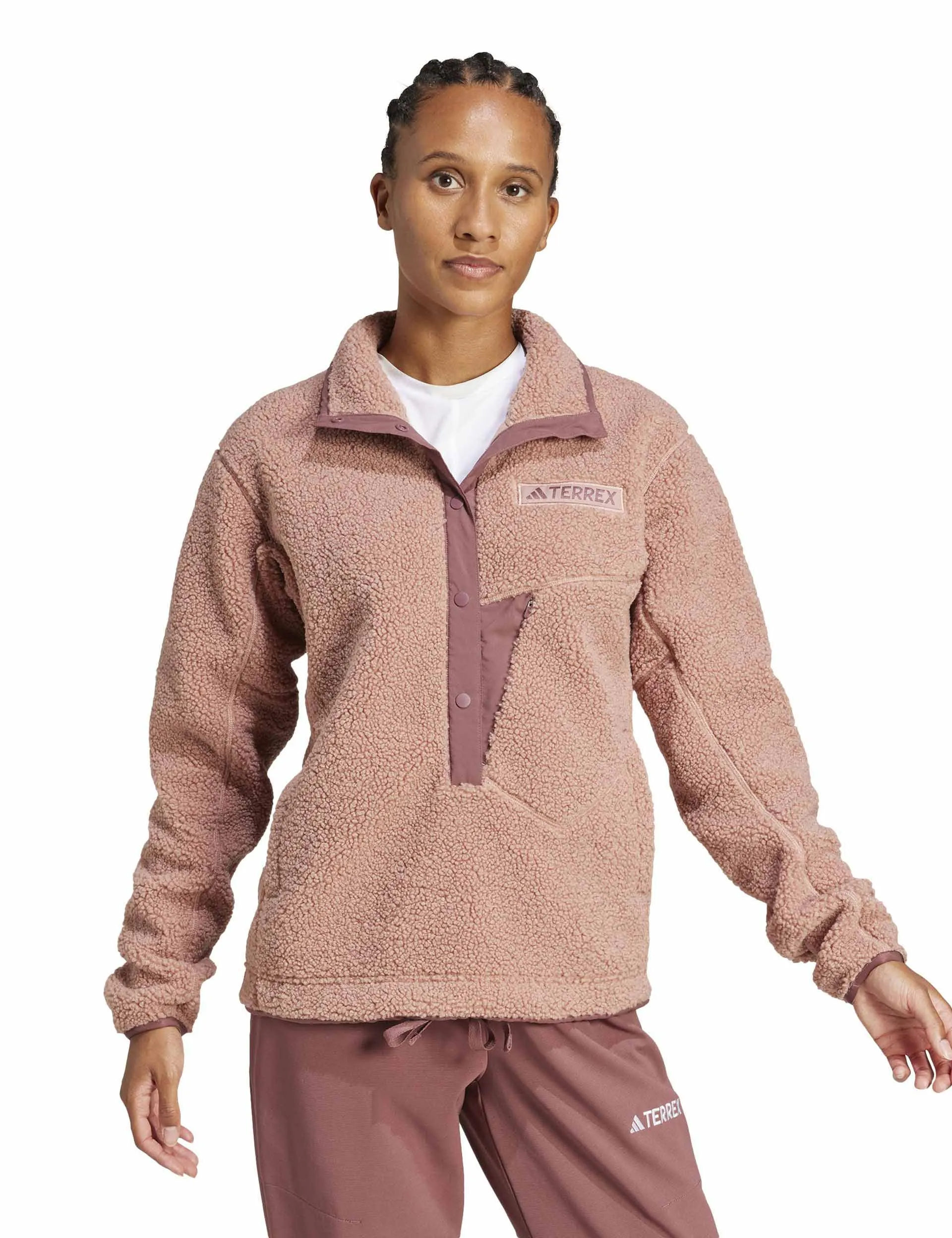 Terrex Xploric High Pile Fleece Pullover Sweatshirt - Warmes Lehm