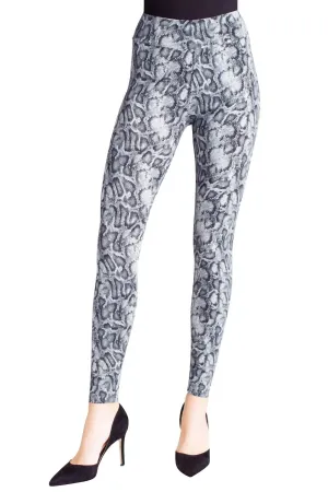 Strukturierte Leggings im Schlangenmuster