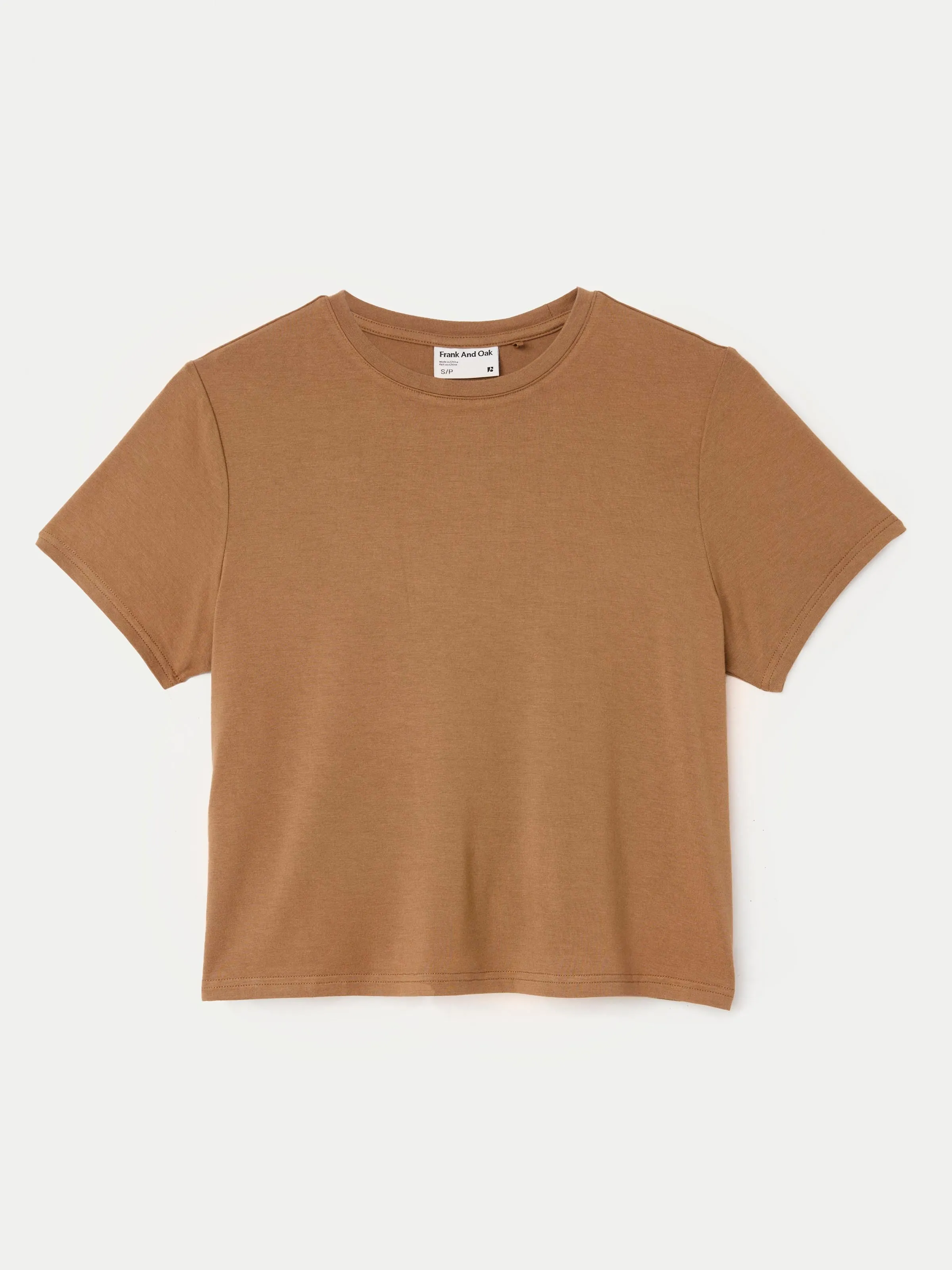 Das entspannte Fluid T-Shirt in Muskatnuss