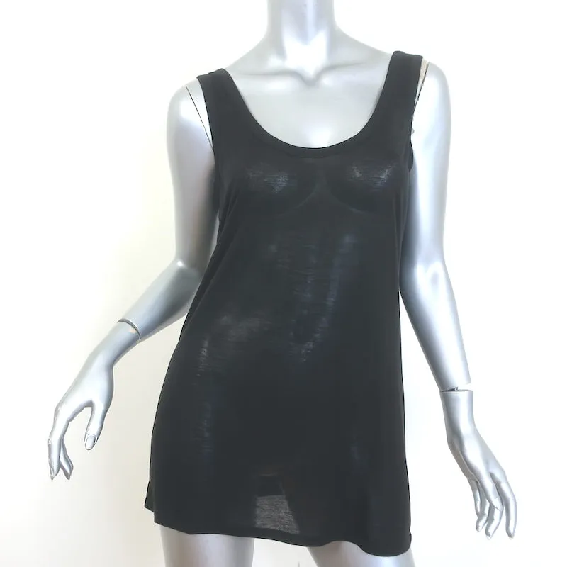 The Row Thomaston Ausschnitt Tanktop Schwarz Jersey Größe M