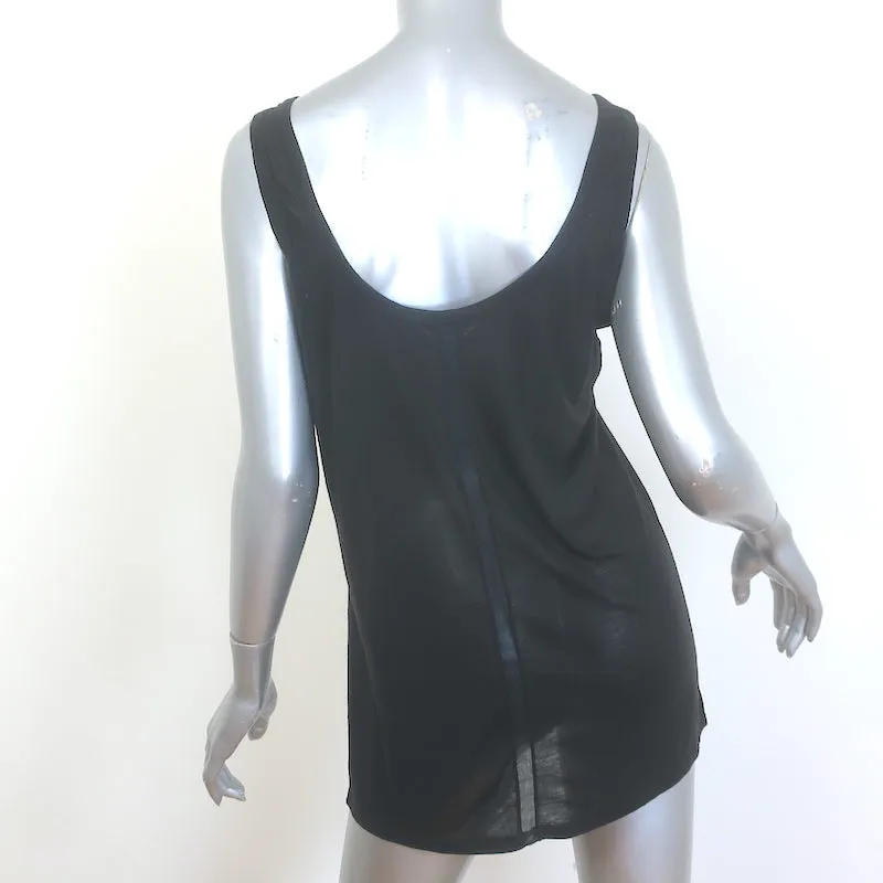 The Row Thomaston Ausschnitt Tanktop Schwarz Jersey Größe M