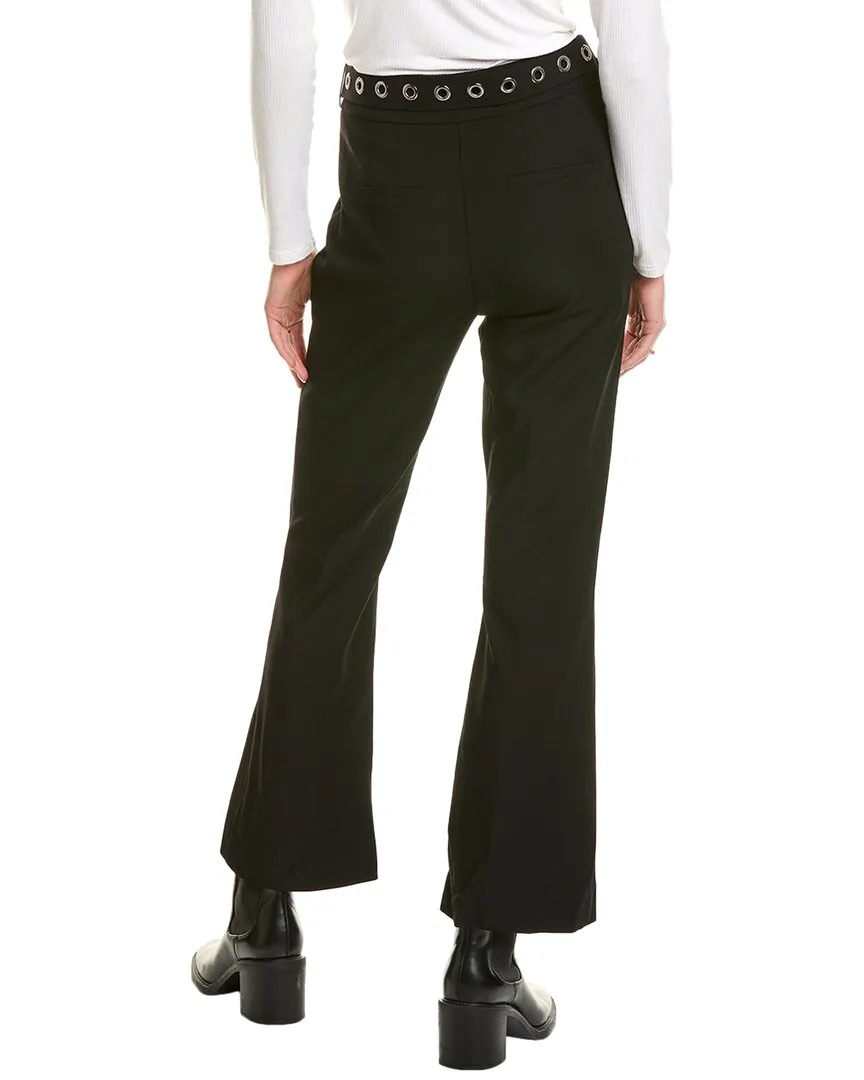 THEO The Label Gaia Grommet-Gürtel Cropped Stiefelhose