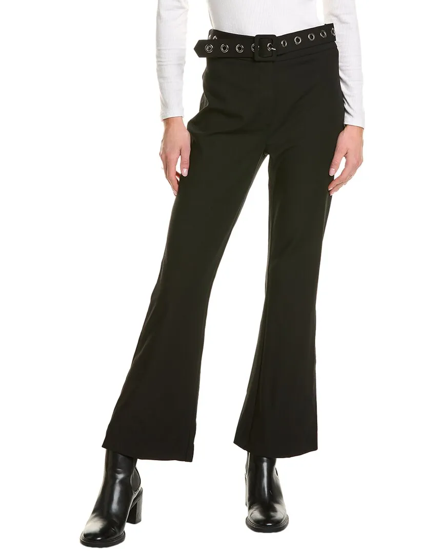 THEO The Label Gaia Grommet-Gürtel Cropped Stiefelhose
