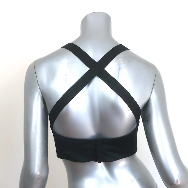 Theyskens' Theory Lita Satin-BH-Top Schwarz Größe 34 NEU
