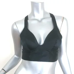 Theyskens' Theory Lita Satin-BH-Top Schwarz Größe 34 NEU