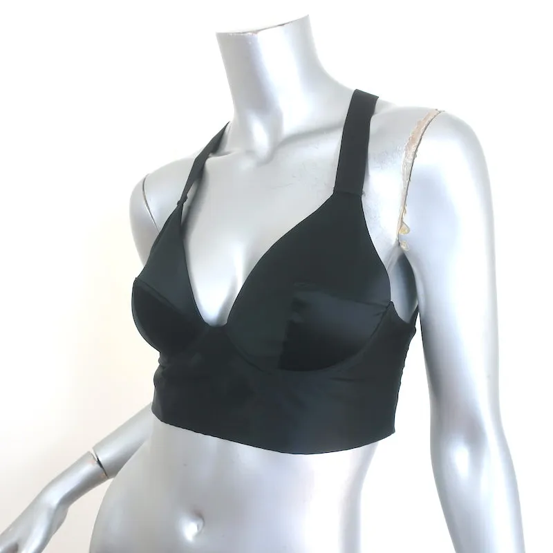 Theyskens' Theory Lita Satin-BH-Top Schwarz Größe 34 NEU