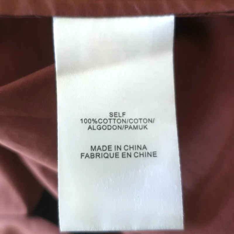 Tibi Ein-Schulter-Top Braun Satin Poplin Größe 4 Kurzarmbluse
