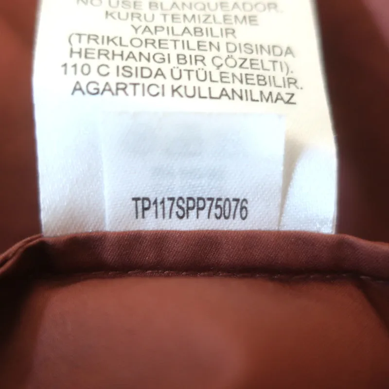 Tibi Ein-Schulter-Top Braun Satin Poplin Größe 4 Kurzarmbluse
