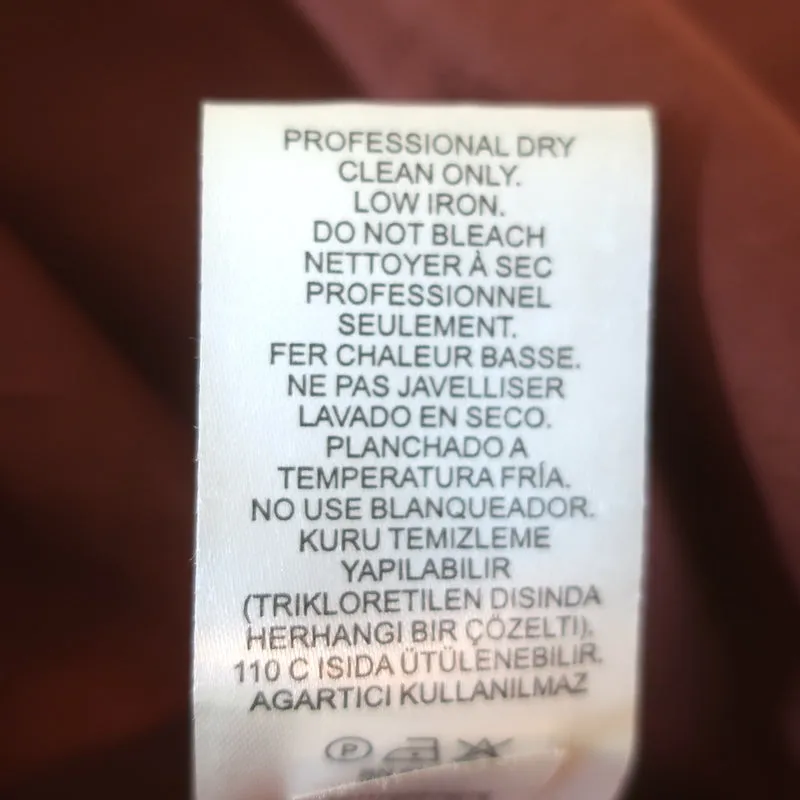 Tibi Ein-Schulter-Top Braun Satin Poplin Größe 4 Kurzarmbluse