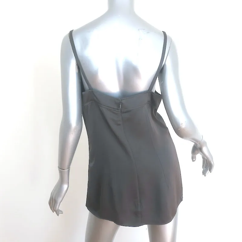 Toteme Crepe Cami Top Kohlegrau Größe 40 V-Ausschnitt Tanktop