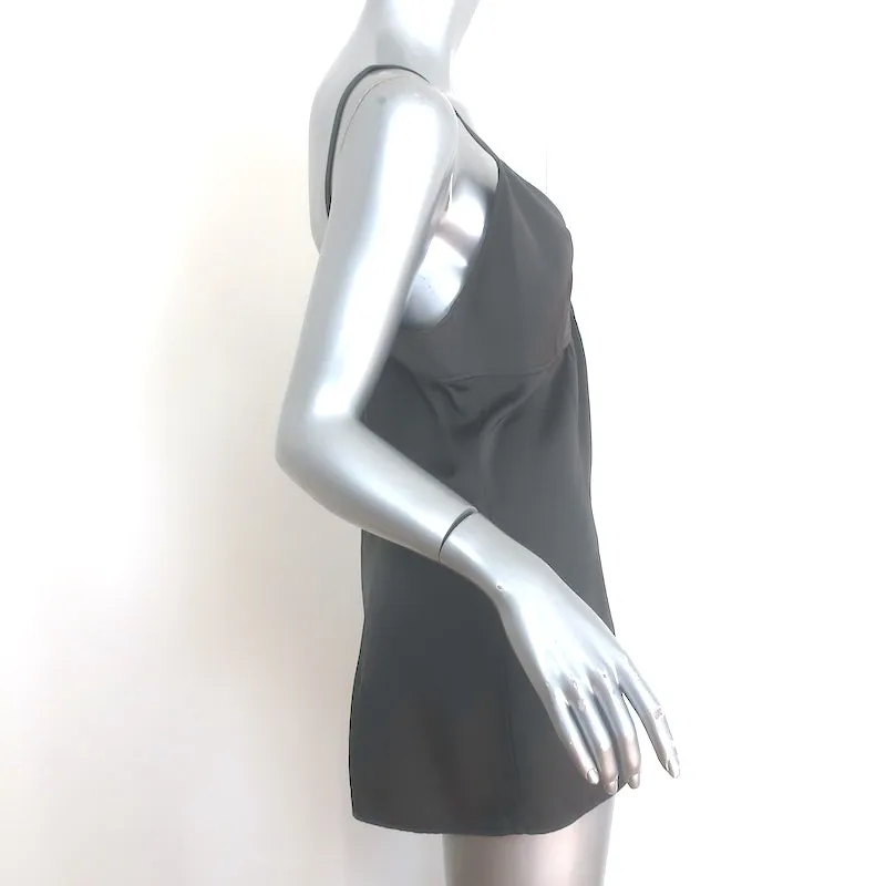 Toteme Crepe Cami Top Kohlegrau Größe 40 V-Ausschnitt Tanktop