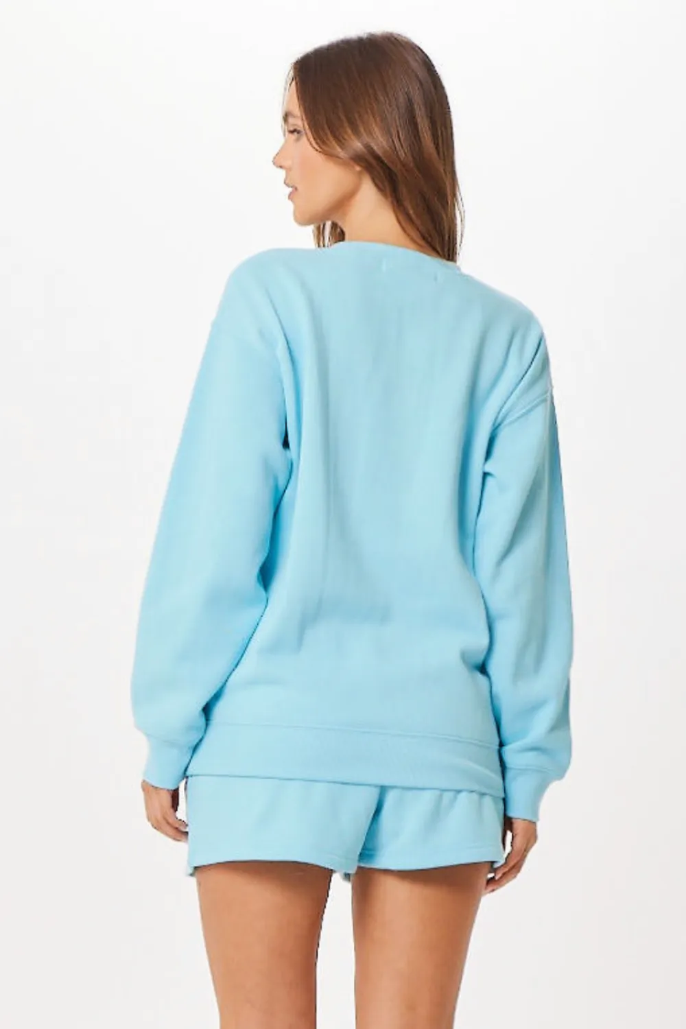 Tropisch blaues Malibu Jet Setter Surf Wash Crewneck
