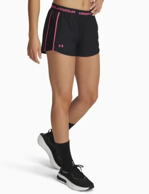 UA Tech Play Up Shorts - Schwarz/Super Pink