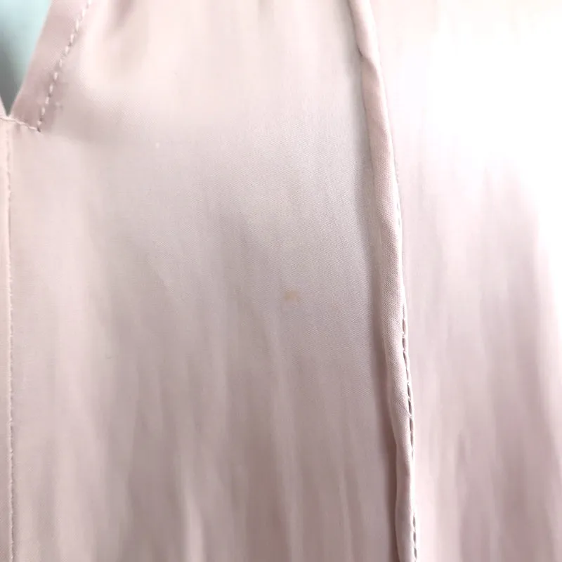 Ulla Johnson Ren Rüschenbluse mit Puffärmeln in Staubrosa Matt-Satin Größe 2